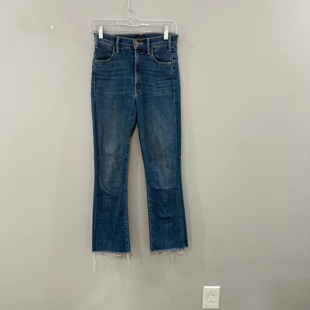 Mother Jeans The Hustler Ankle Fray in Big Sky